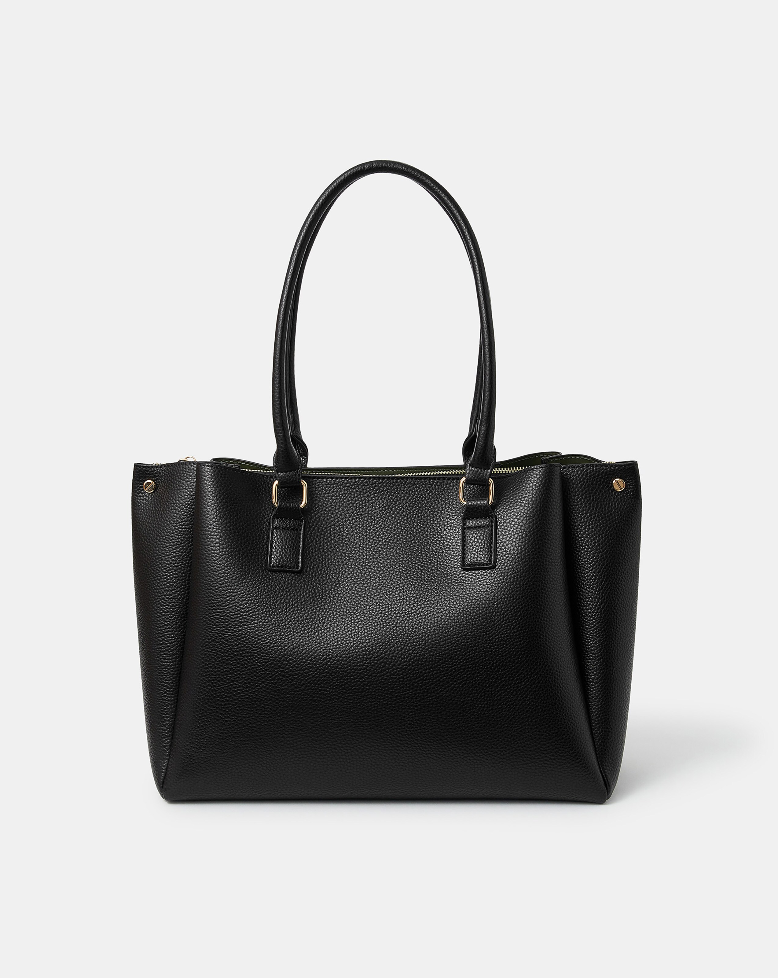 Accessorize Triple Compartment Shoulder Bag