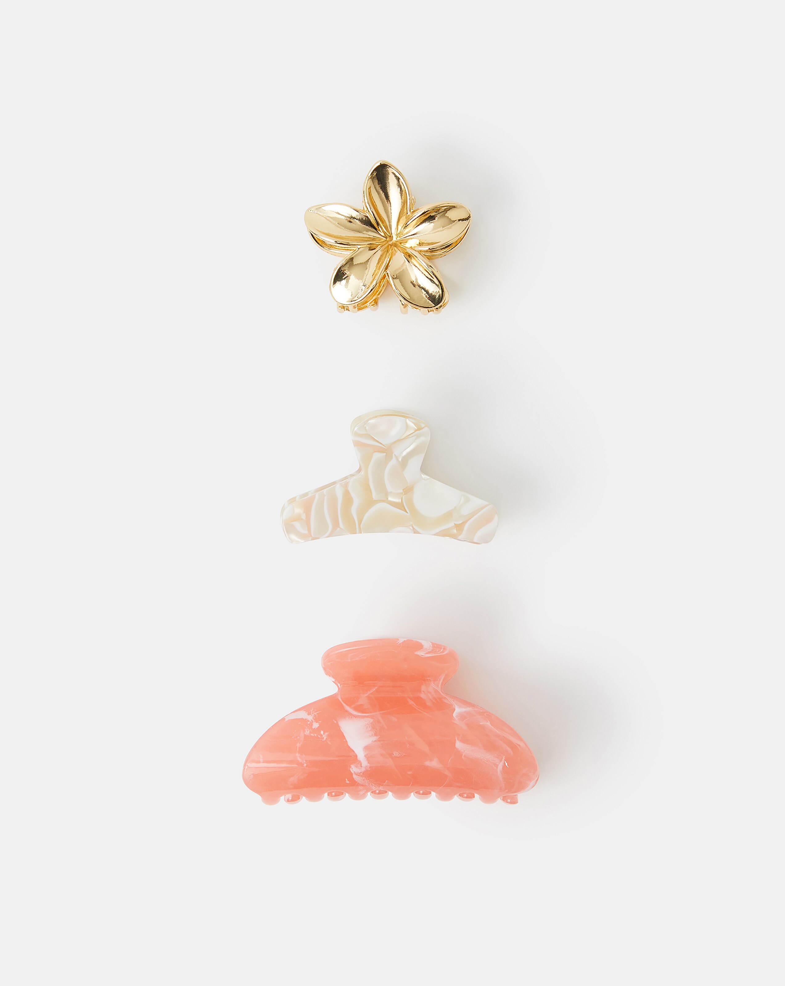 Accessorize 3-Pack Mix Claw Clips
