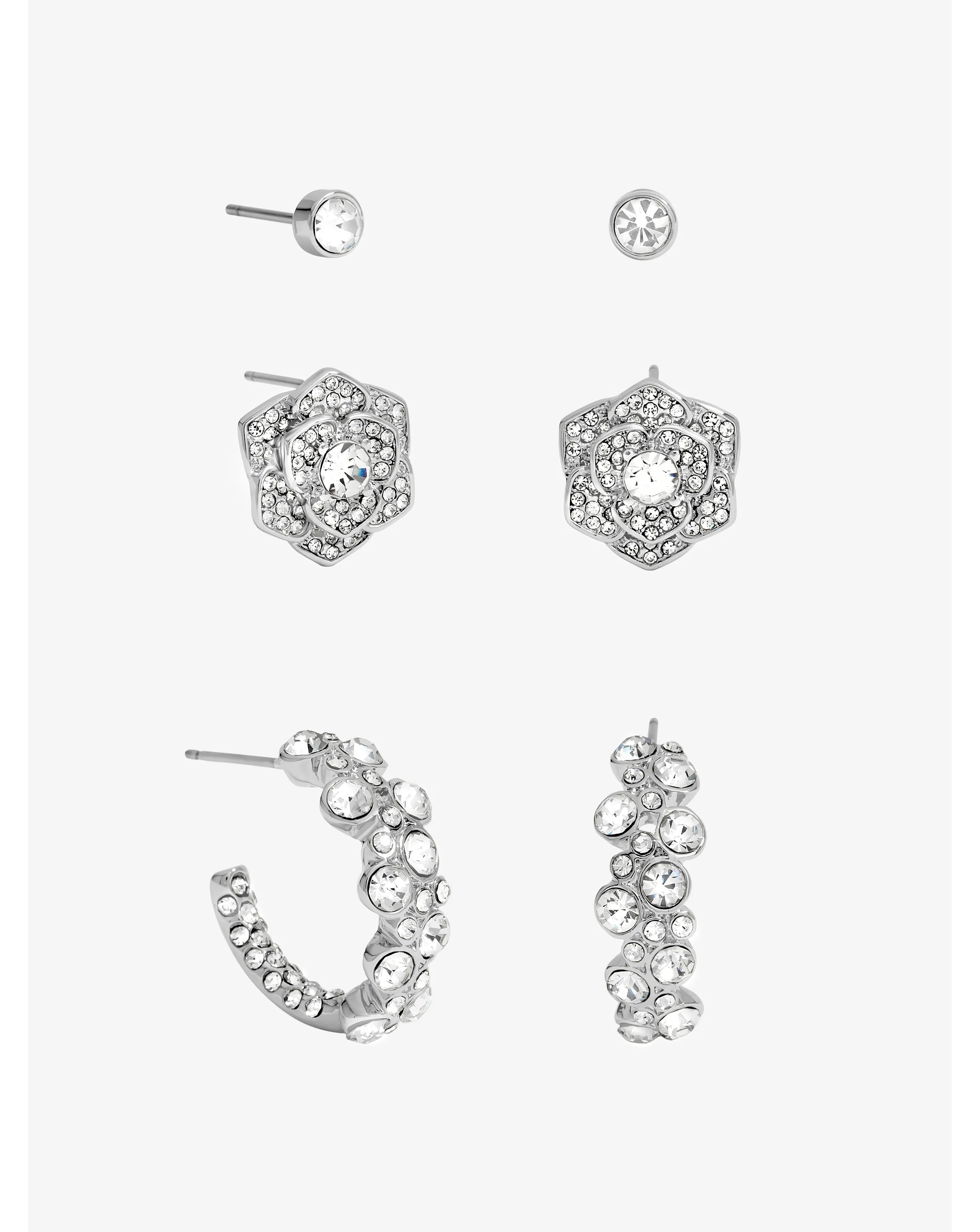85977-mood-silver-floral-crystal-stud-amp-hoop-earrings-pack-of-3-1.webp
