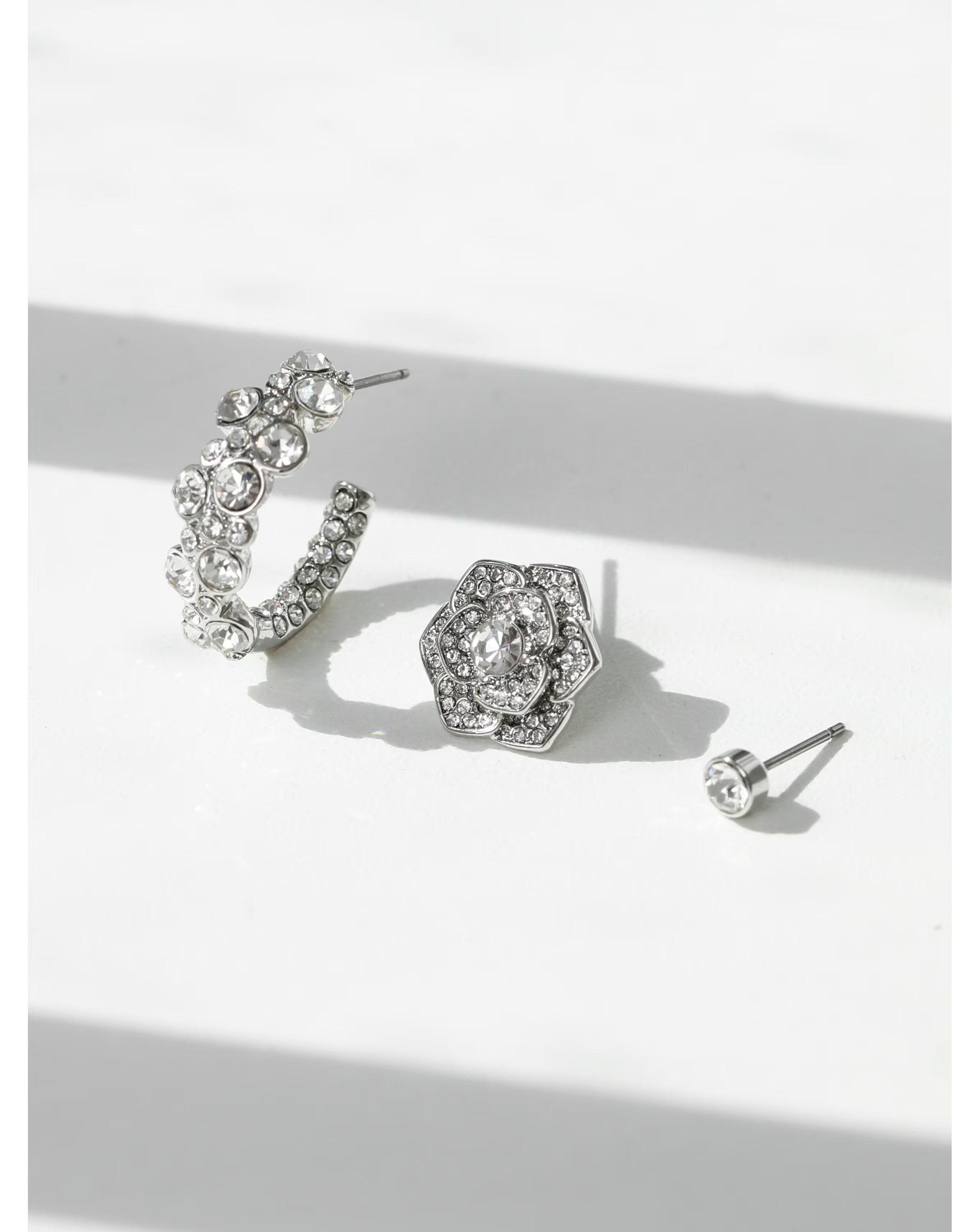 85977-mood-silver-floral-crystal-stud-amp-hoop-earrings-pack-of-3-1.webp