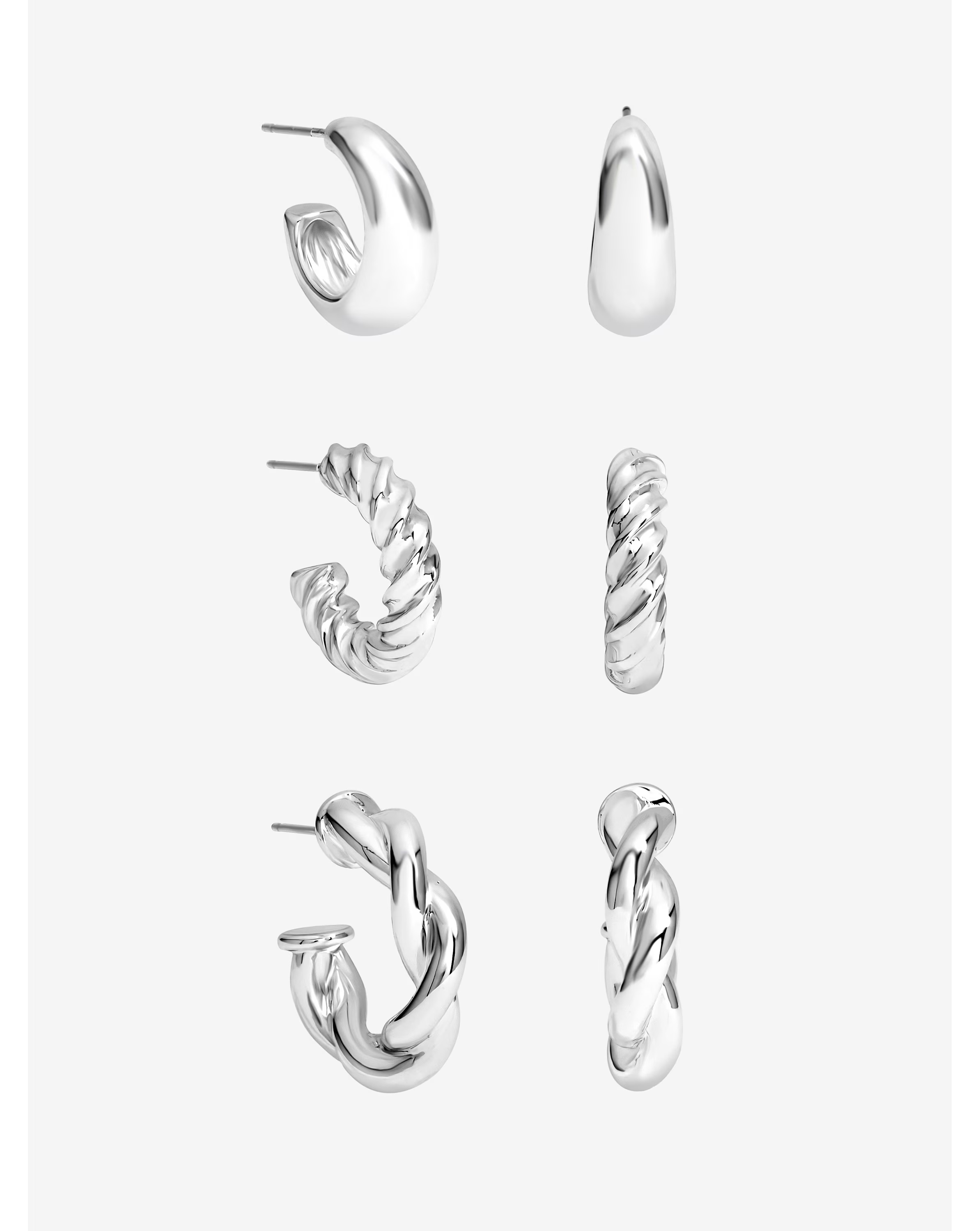 85982-mood-silver-polished-twist-hoop-earrings-pack-of-3-1.jpg