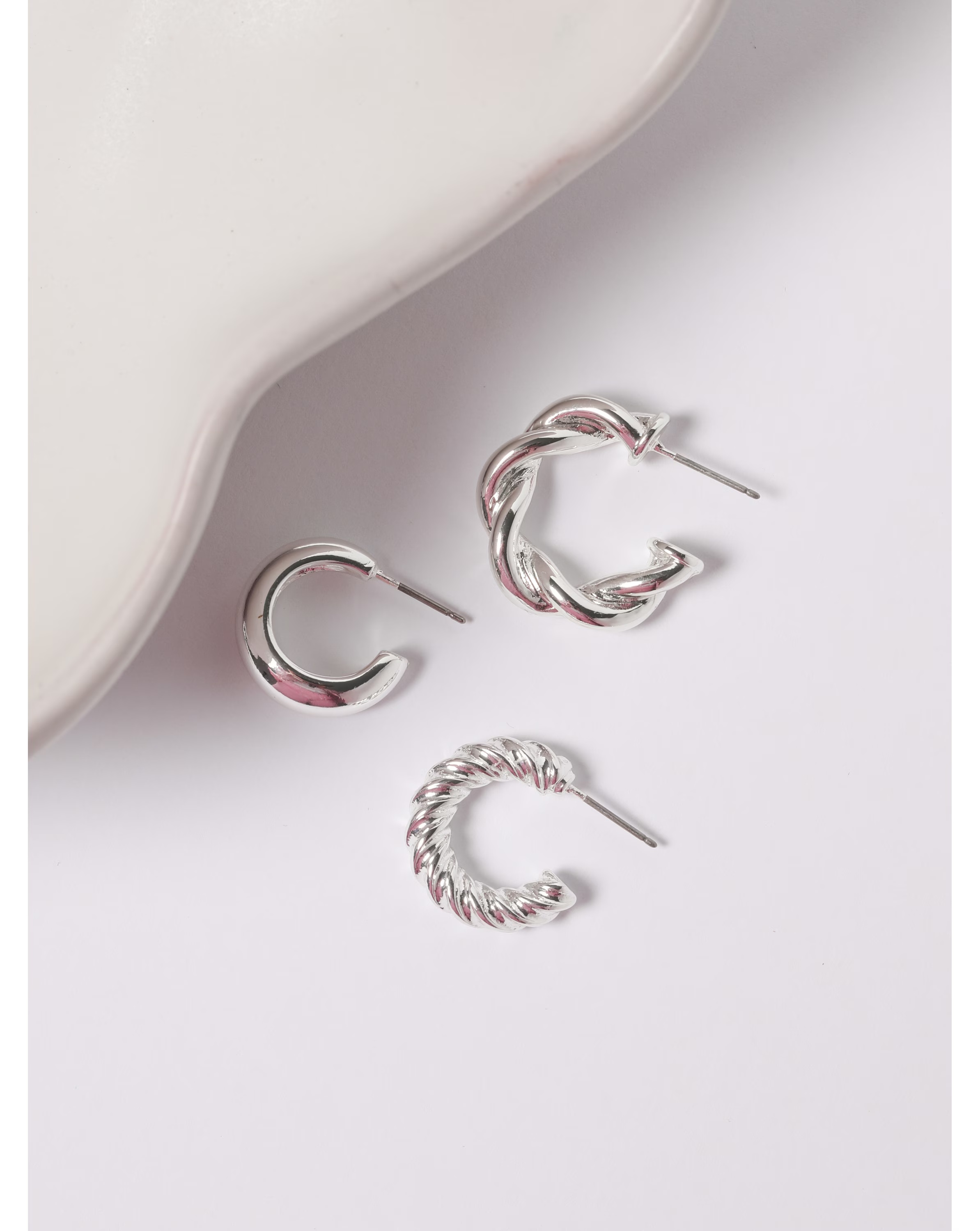 85982-mood-silver-polished-twist-hoop-earrings-pack-of-3-1.jpg
