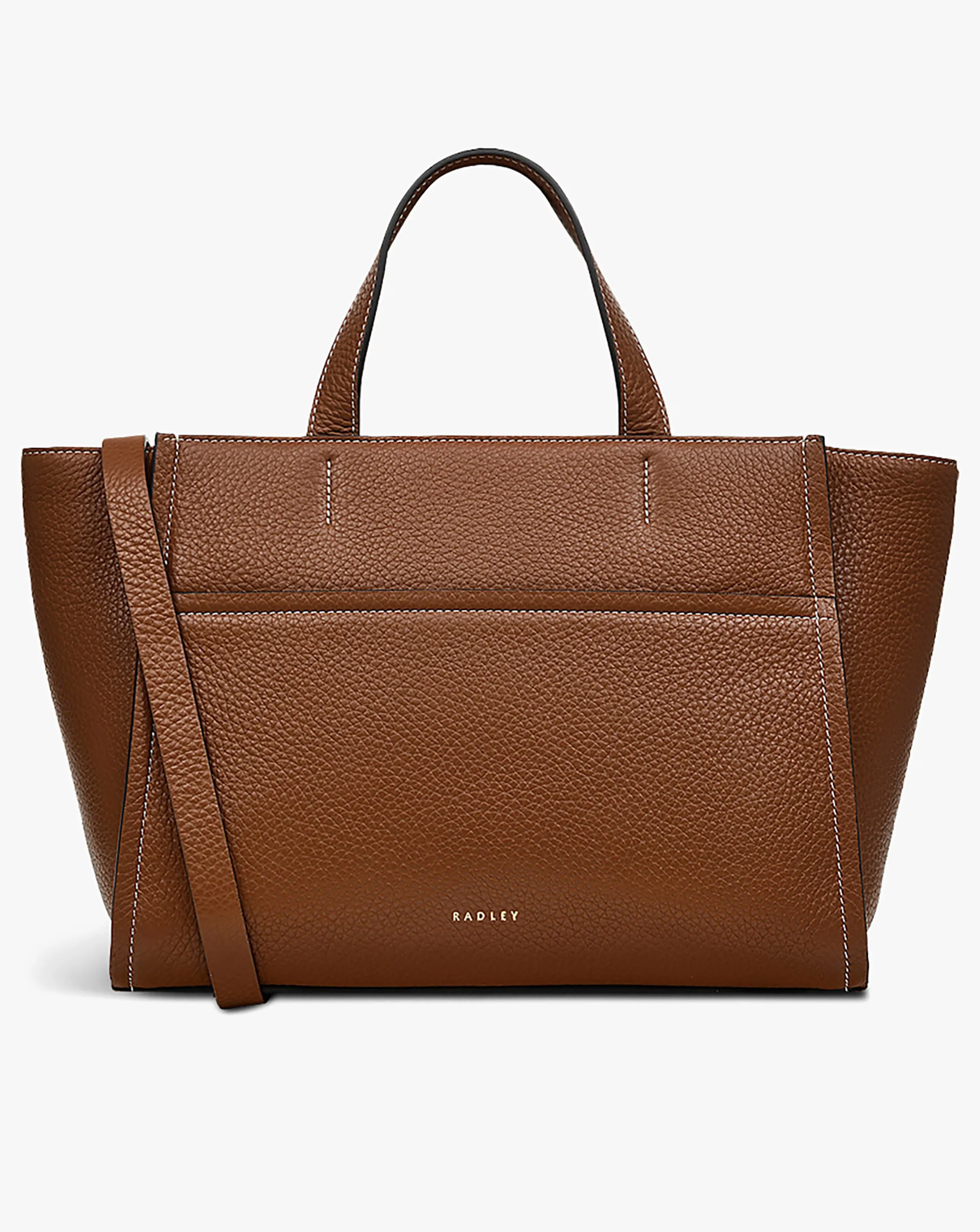 Radley Oak Street Medium Tan Leather Grab Bag
