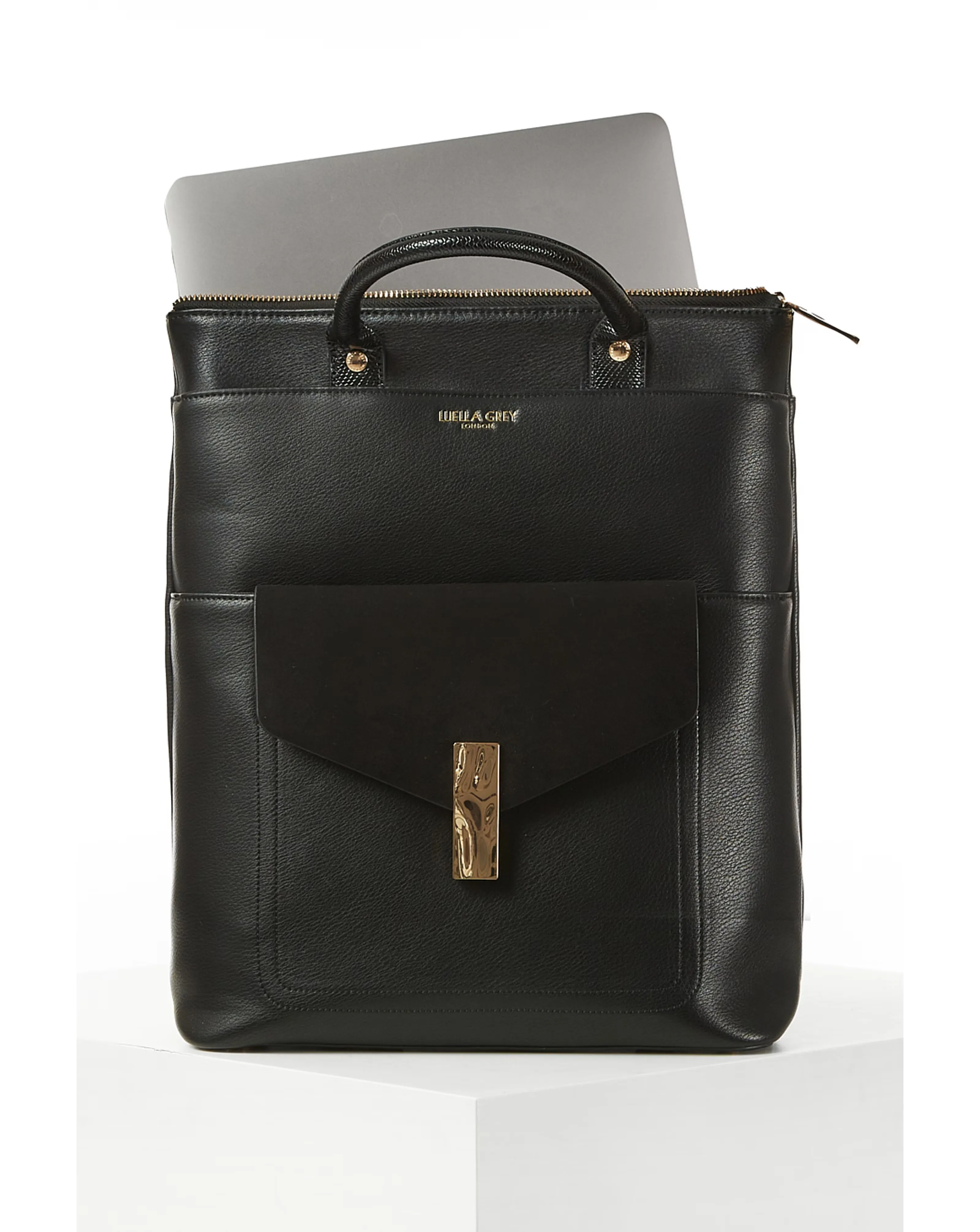 Luella Grey Audrey Black Laptop Backpack 1 86898-luella-grey-audrey-black-laptop-backpack-1.webp
