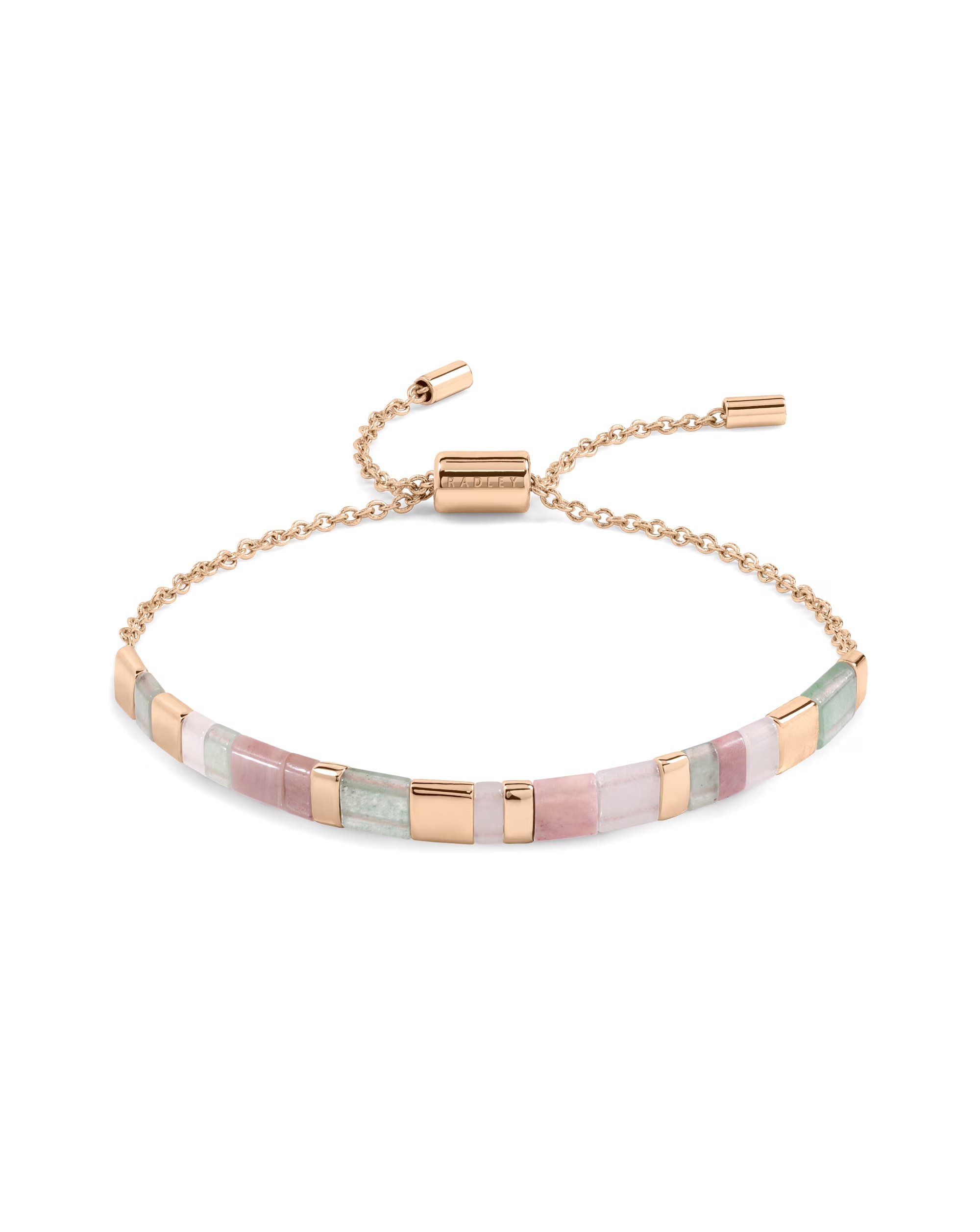 Radley 18ct Rose Gold  Semi Precious Stone Friendship Bracelet