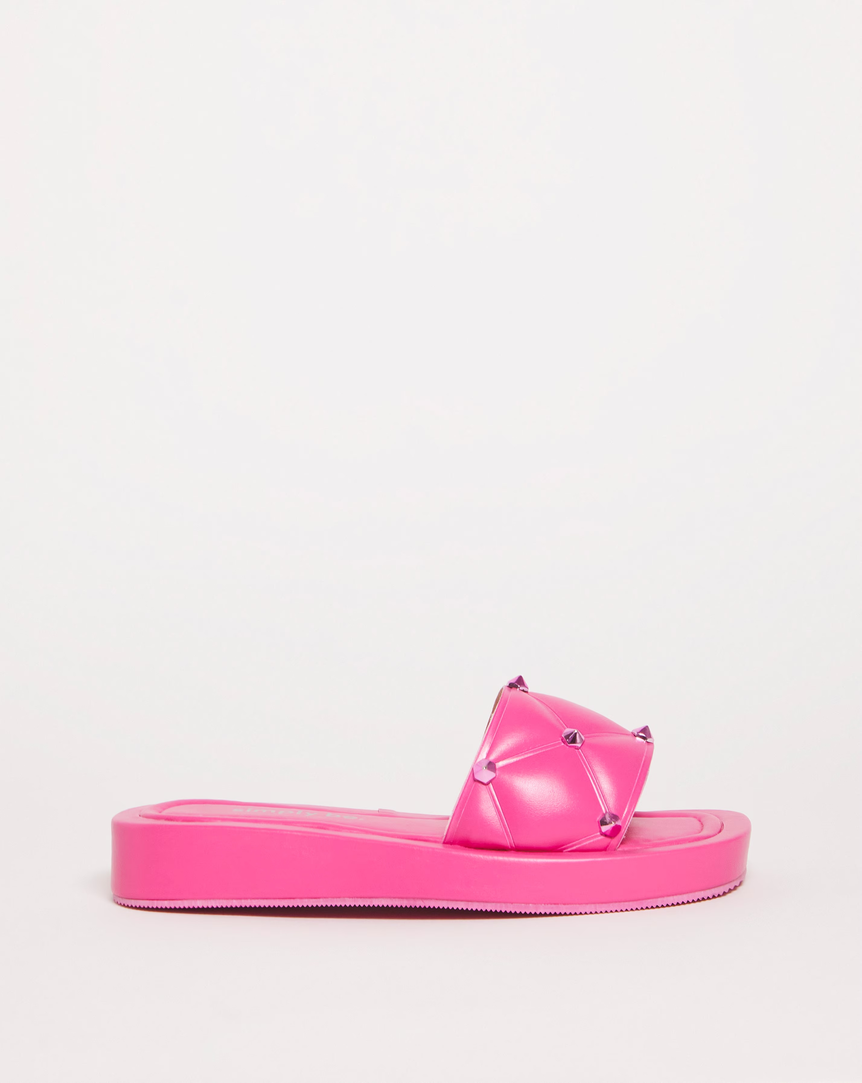 Simply Be Belle Quilted Studded Mule Sandals Extra Wide EEE Fit Simply Comfort