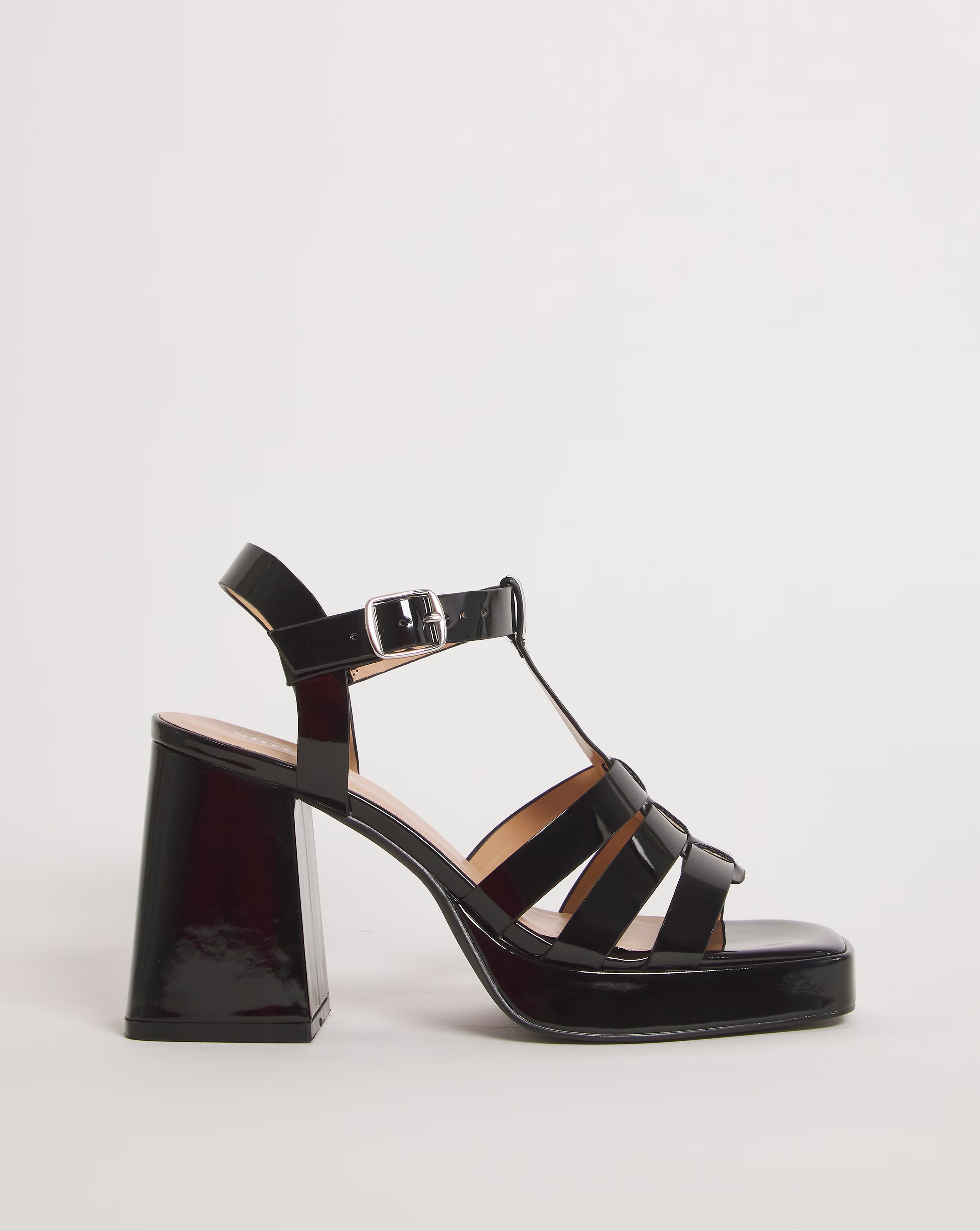 Faith Fisherman Platform Heeled Sandals - Wide Fit (E)