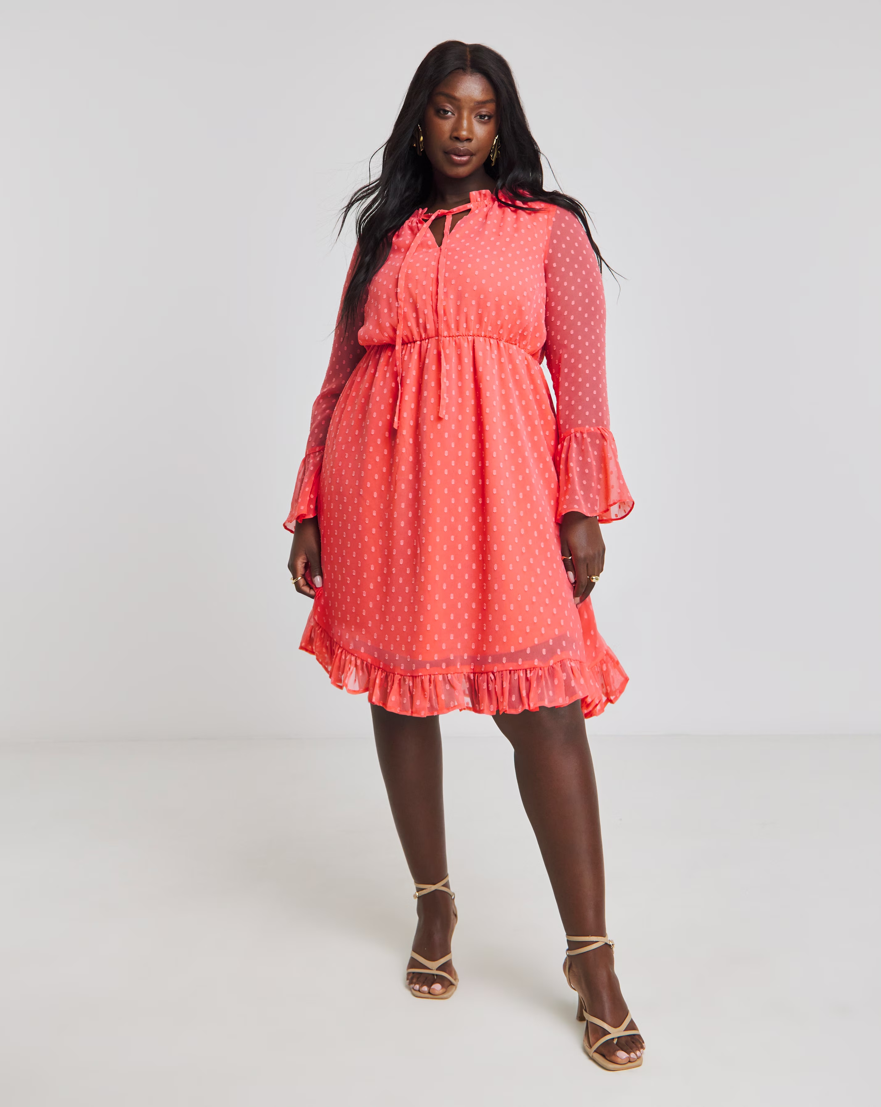 88937-pink-dobby-tie-neck-skater-dress-1.jpg