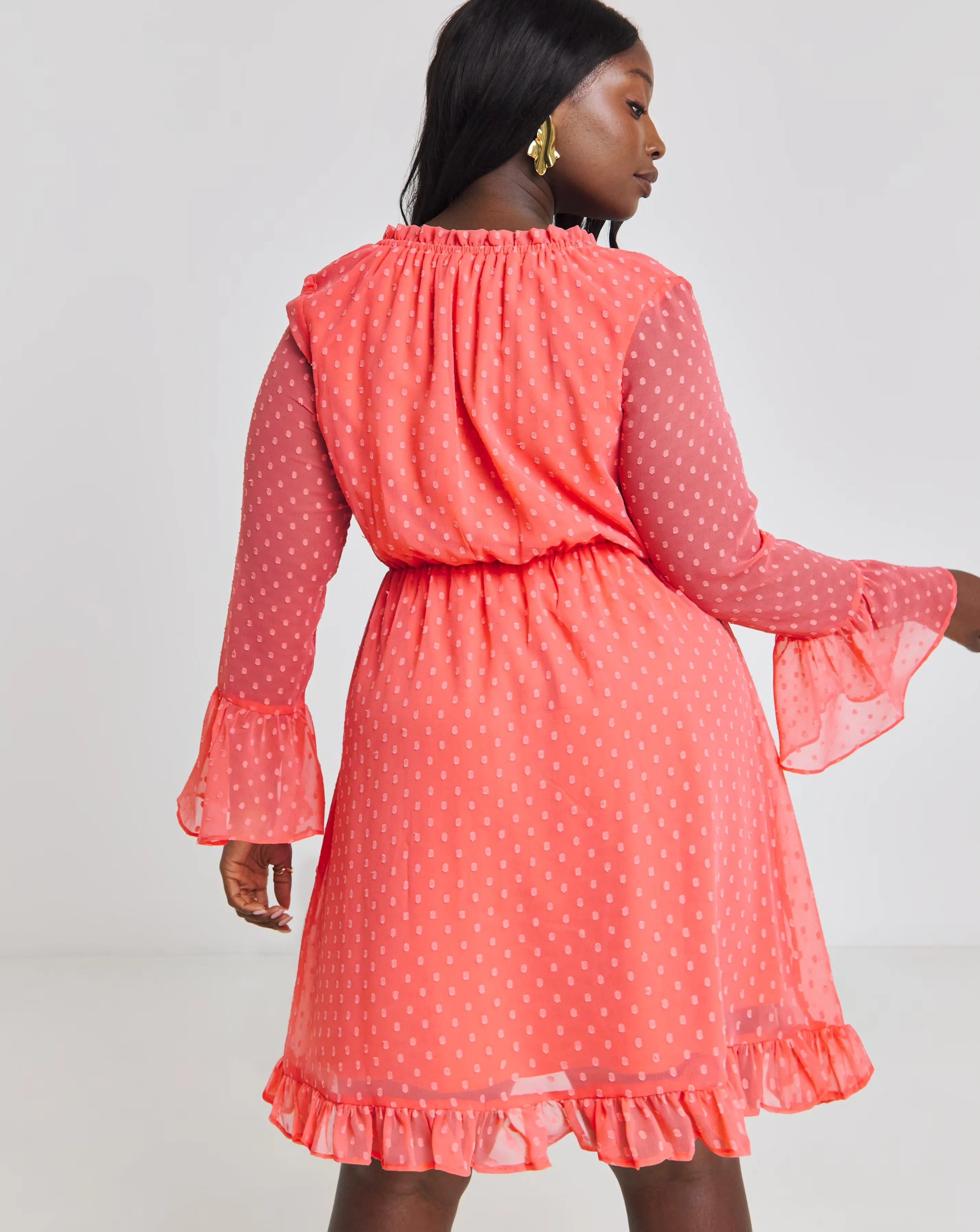 88937-pink-dobby-tie-neck-skater-dress-1.jpg