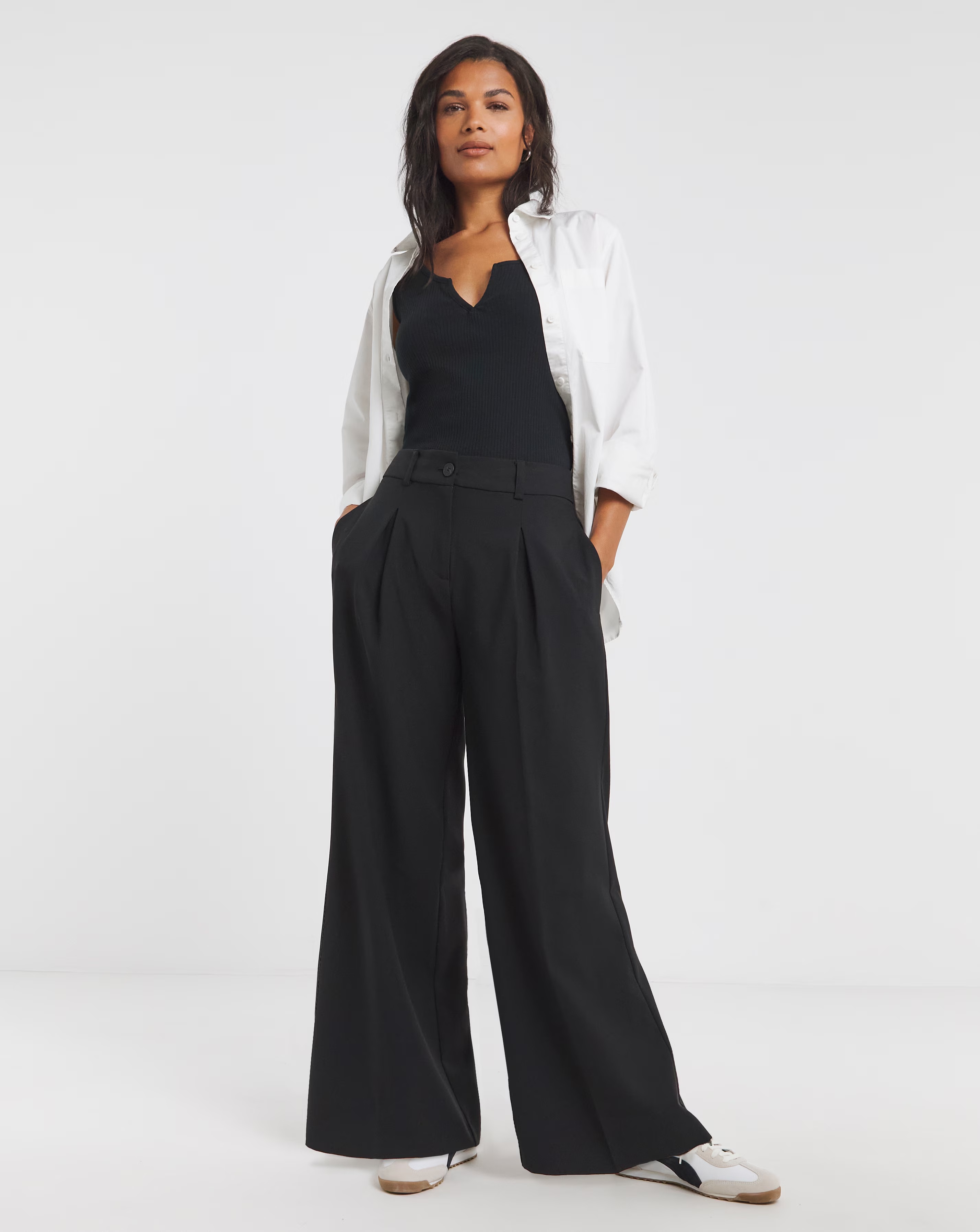 Black Elastic Back Pleated Wide Leg Trousers 1 89242-black-elastic-back-pleated-wide-leg-trousers-1.jpg