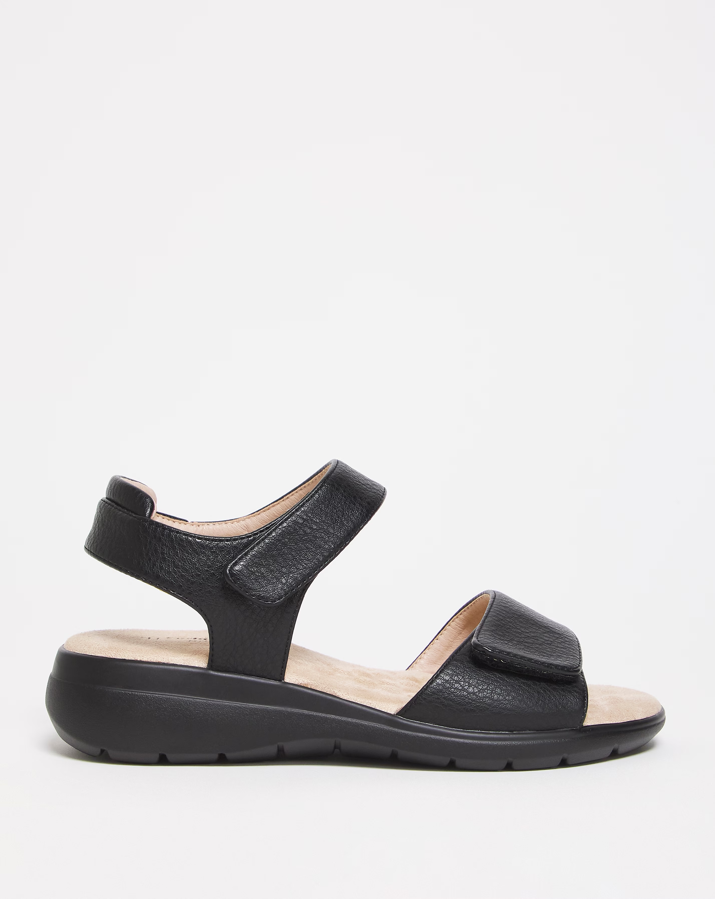 Cushion Walk Black Touch and Close Sandal Wide Fit (E) 1 89815-cushion-walk-black-touch-and-close-sandal-wide-fit-e–1.jpg