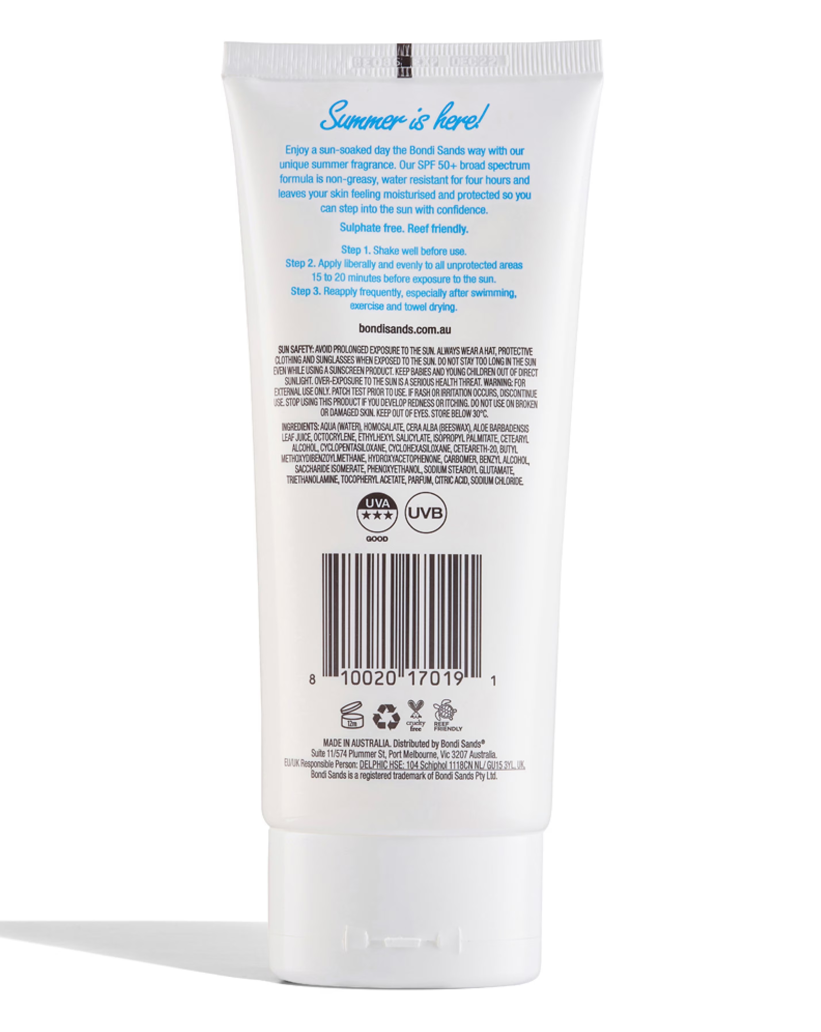 Bondi Sands Sunscreen Lotion SPF50+ 150ml