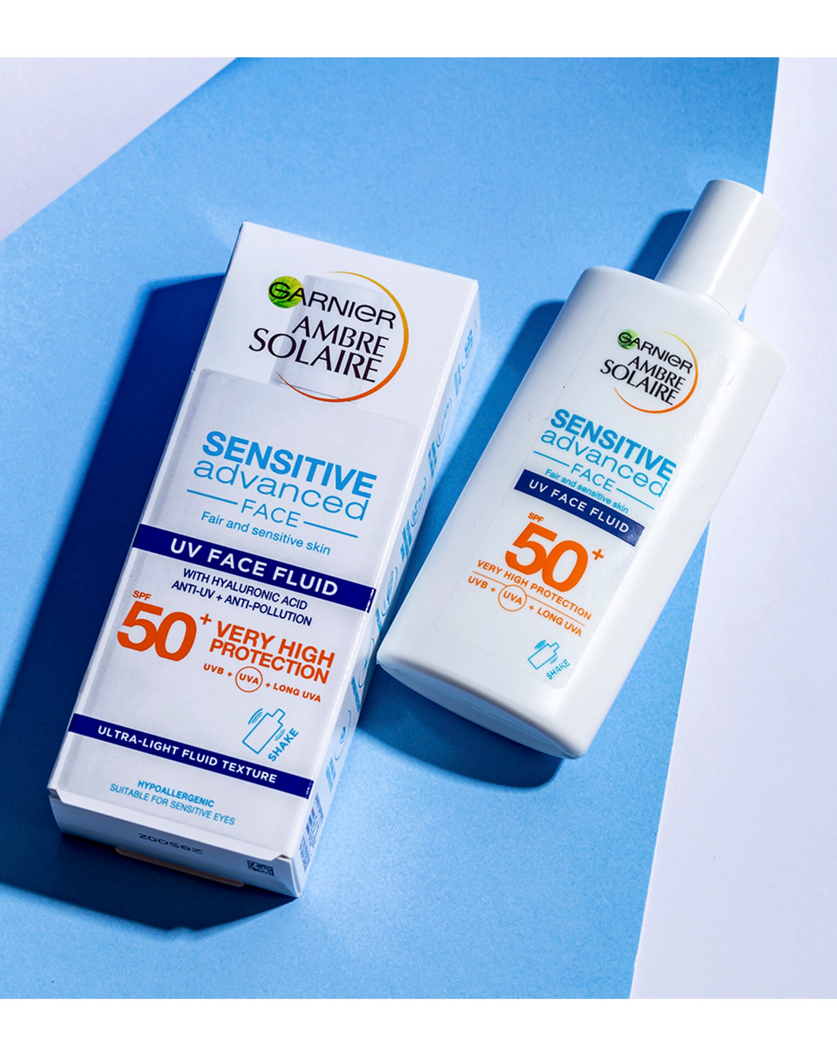Ambre Solaire Ultra-Light Sensitive Face Fluid SPF50+ 40ml