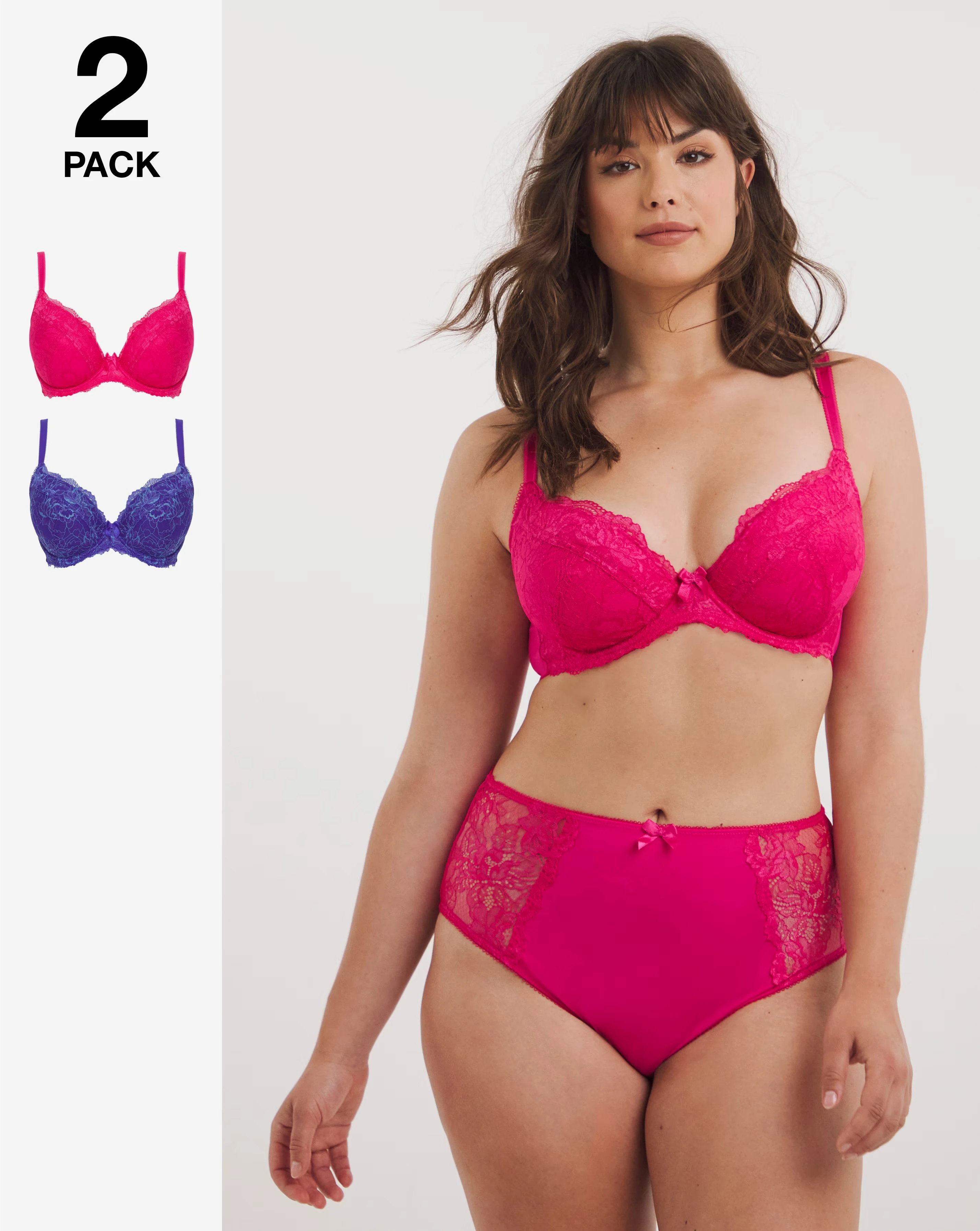 Pretty Secrets 2 Pack Ella Lace Padded Plunge Wired Bras B-K 1 90944-pretty-secrets-2-pack-ella-lace-padded-plunge-wired-bras-b-k-1.webp