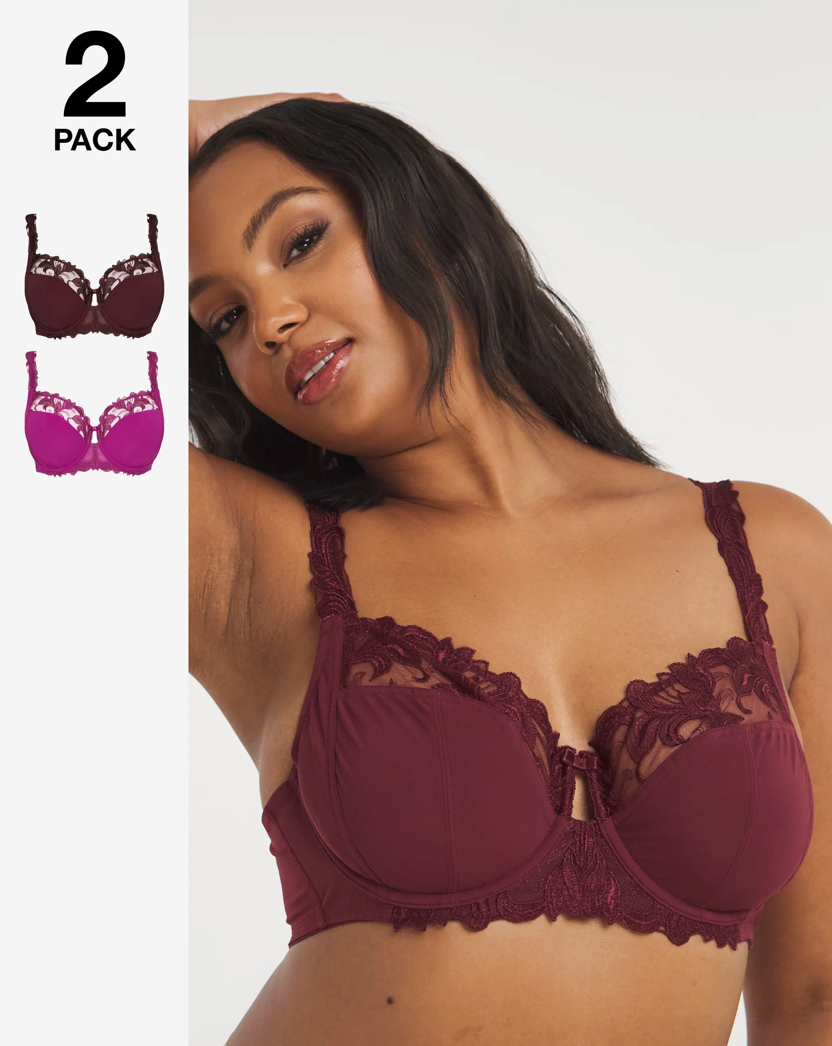 2 Pack Flora Underwired Full Cup Bras B-G 1 91510-2-pack-flora-underwired-full-cup-bras-b-g-1.webp