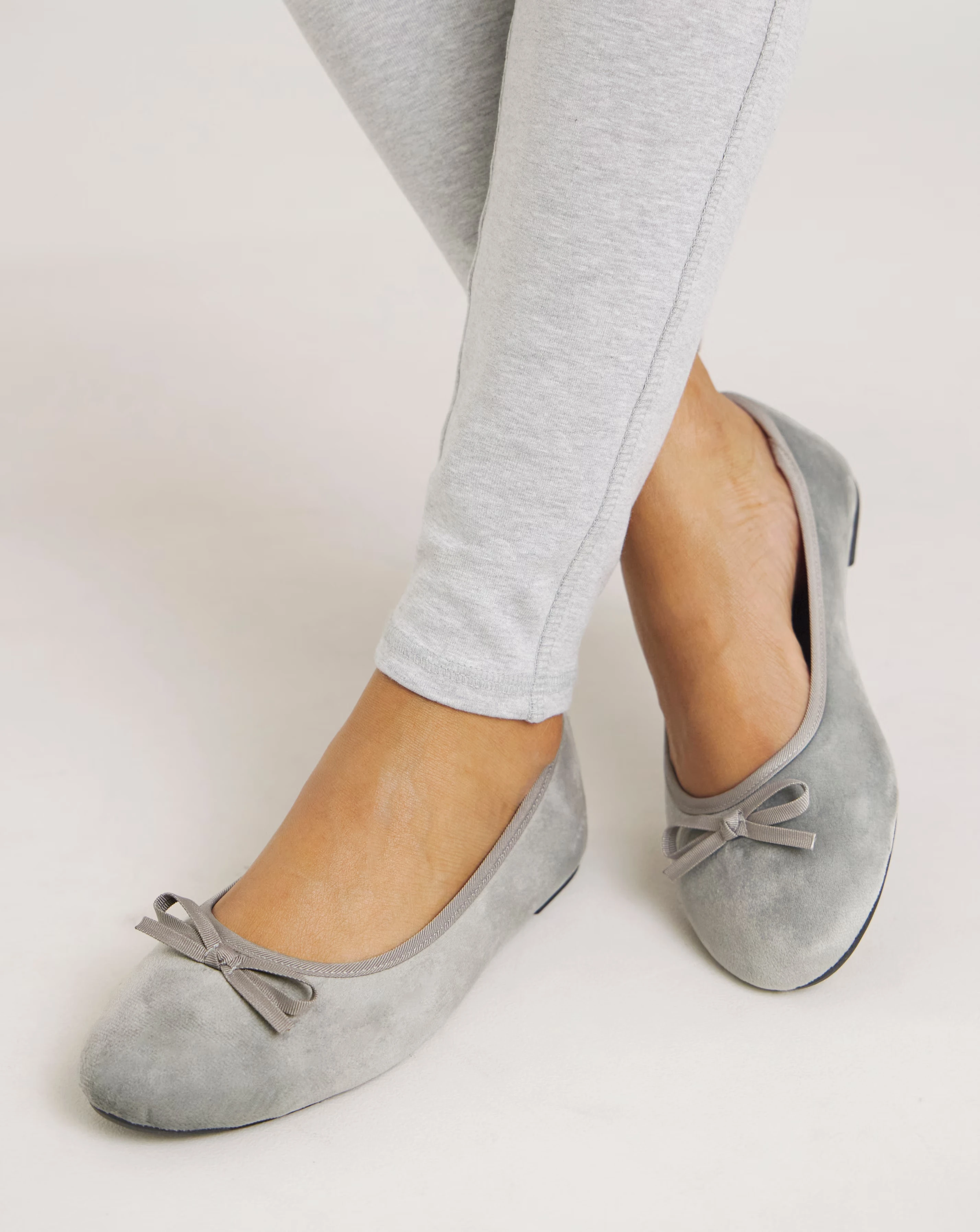 Moxie Soft Ballerina Slippers - Wide Fit (E)