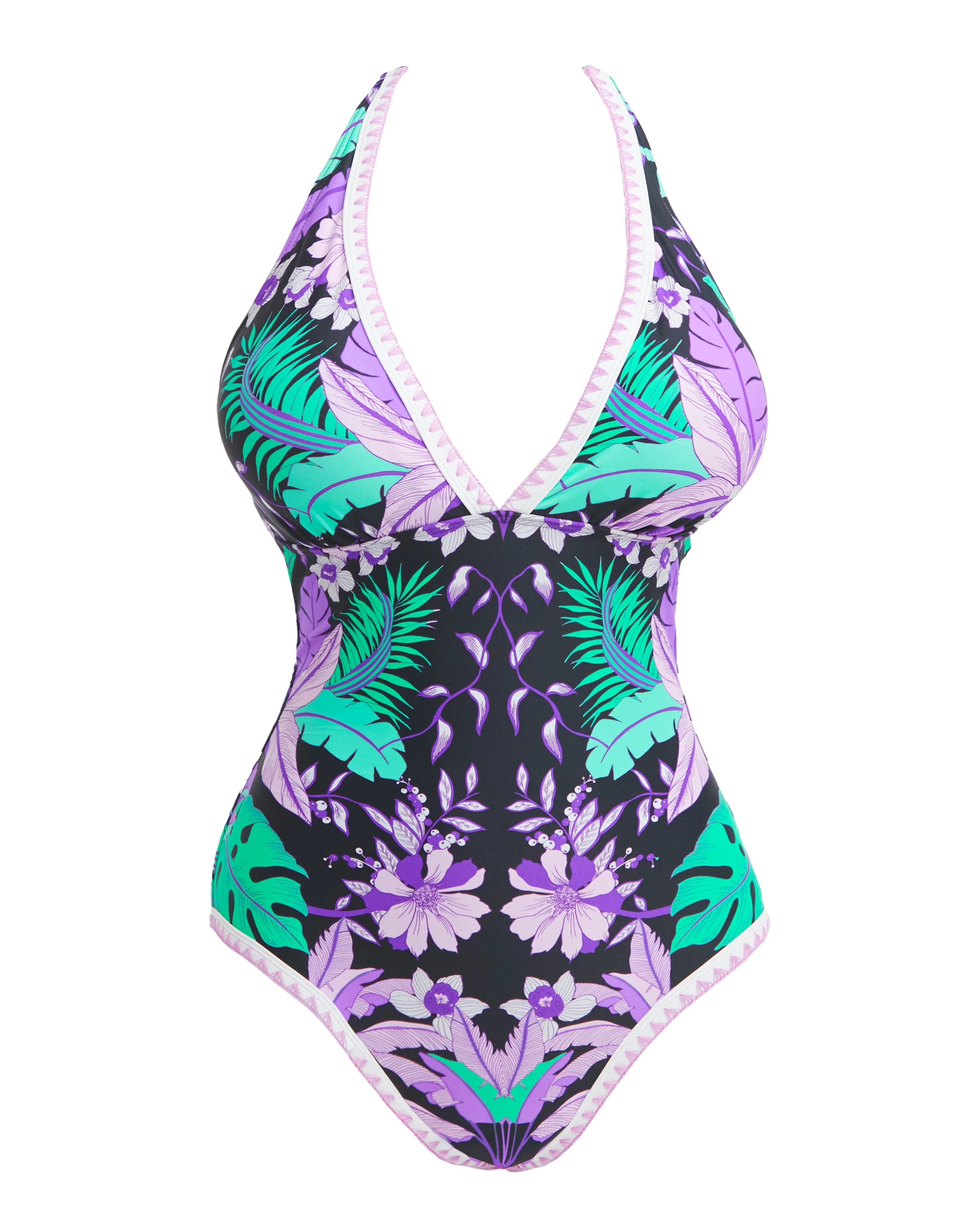 Figleaves Frida Halter Swimsuit Regular Length