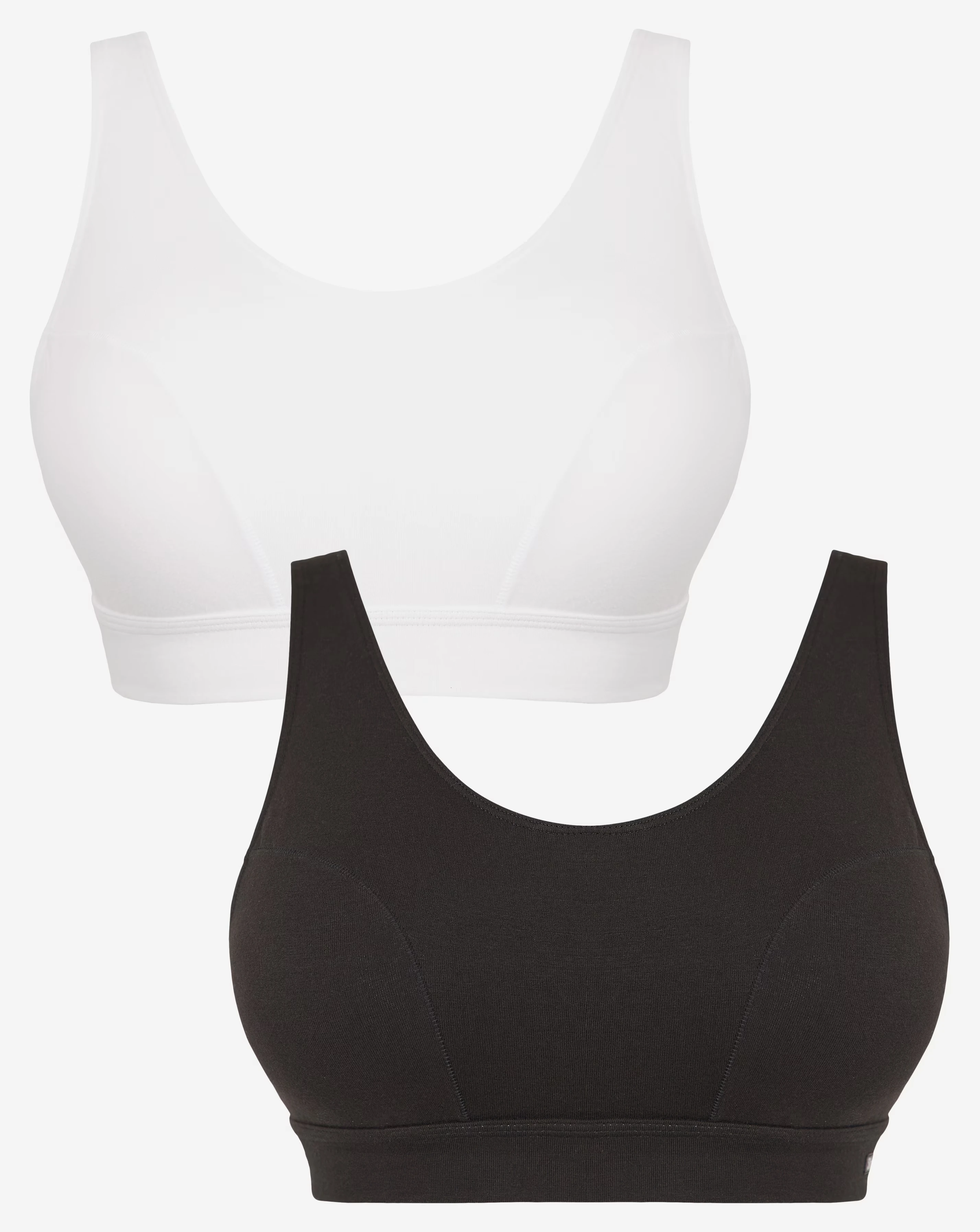 Slimma (2 Pack) Comfort Tops (Fits A-D) Black/White 1 95387-slimma-2-pack-comfort-tops-fits-a-d-black-white-1.webp