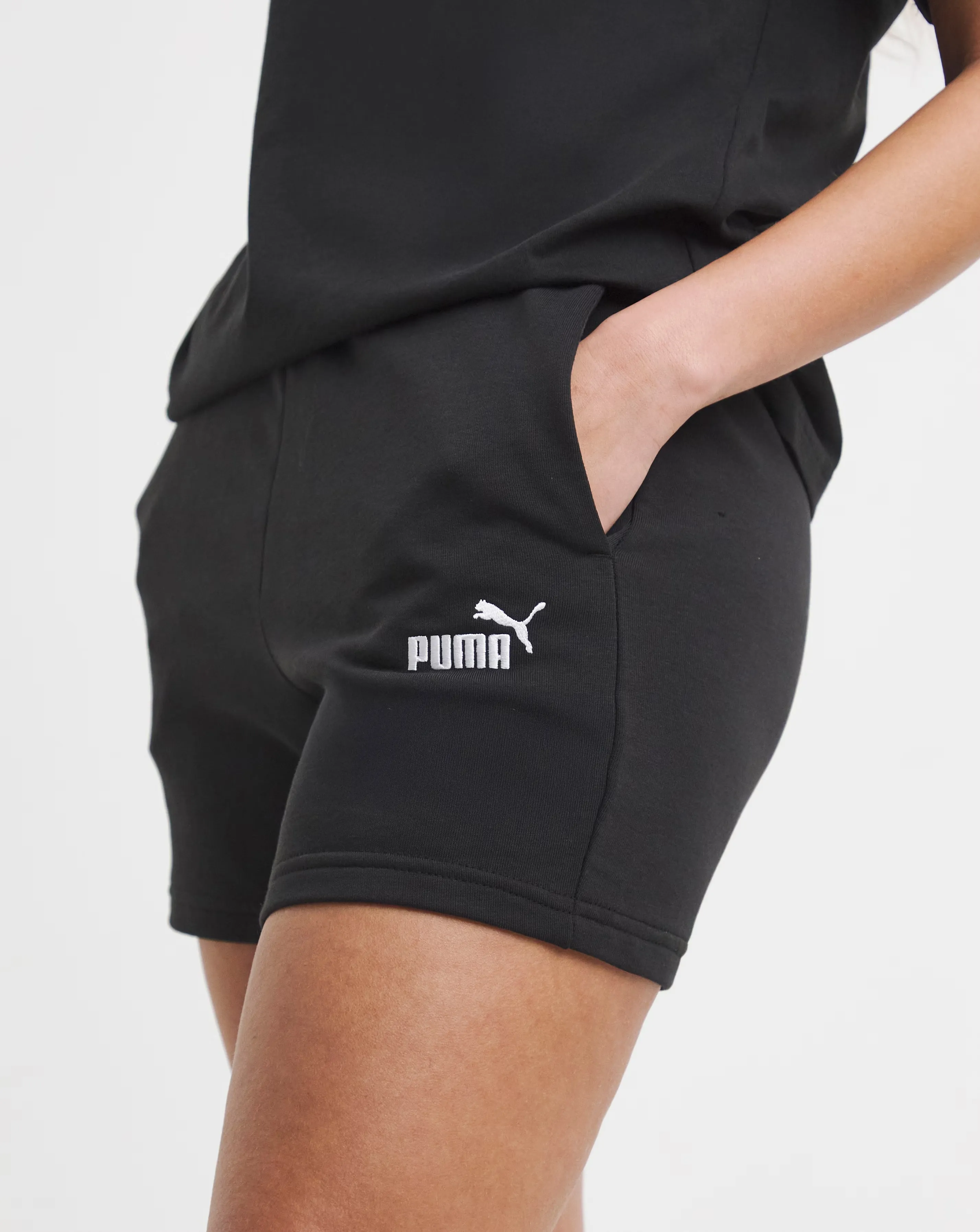 PUMA Essentials Small No.1 Logo 5" High Waist Shorts 1 95444-puma-essentials-small-no-1-logo-5-quot-high-waist-shorts-1.webp