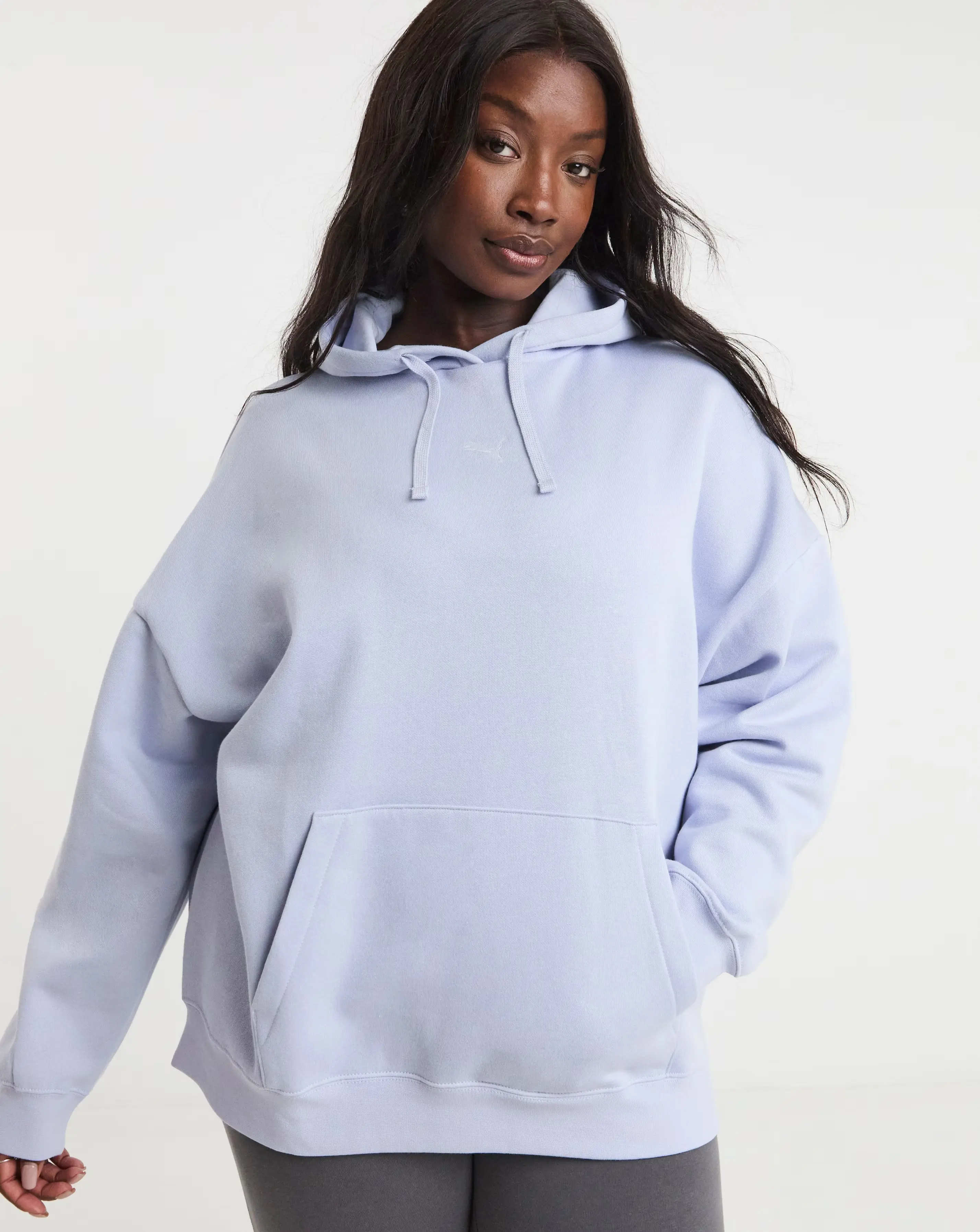 PUMA Essentials Logo Oversized Fleece Hoodie