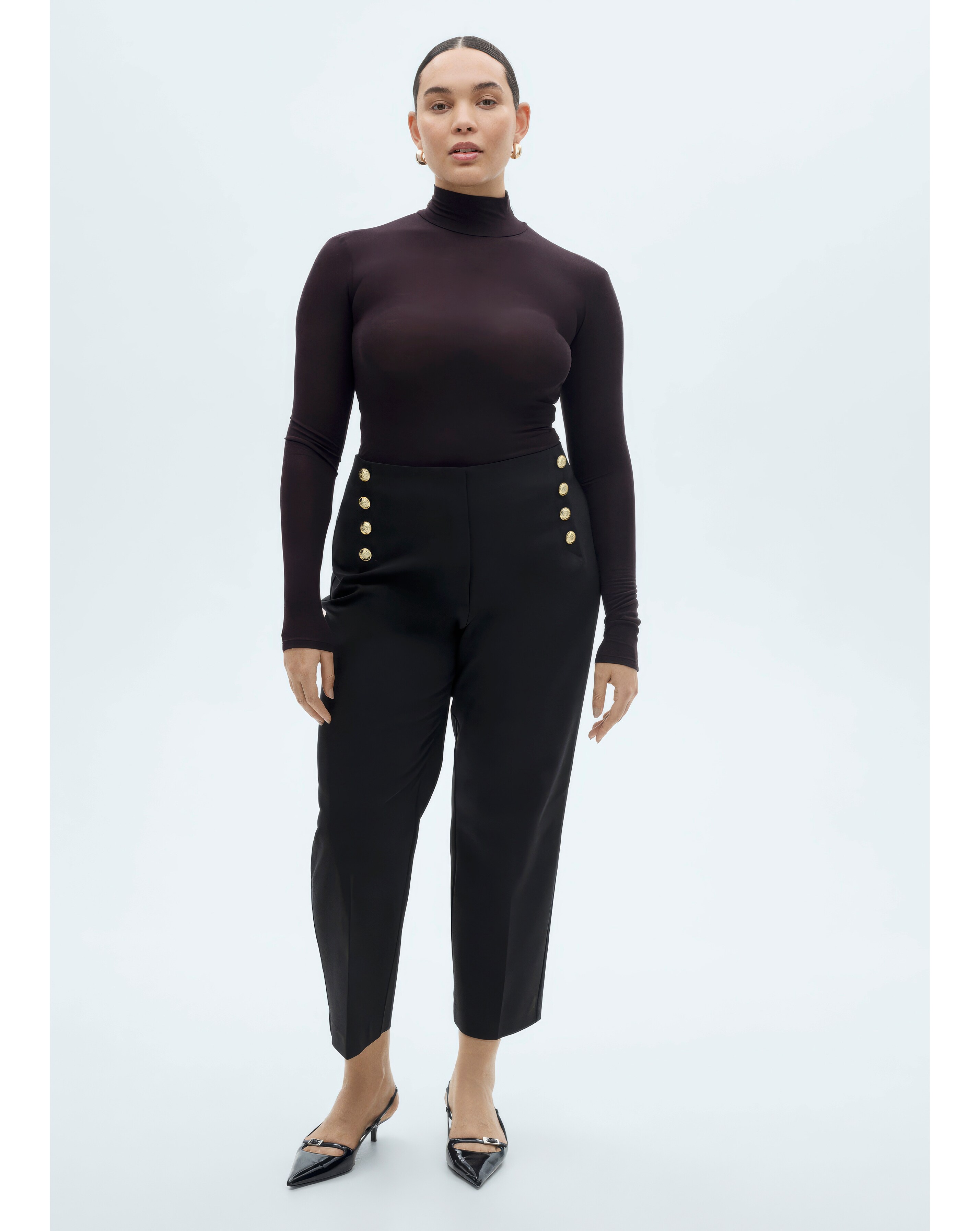 Mango Trousers Botones