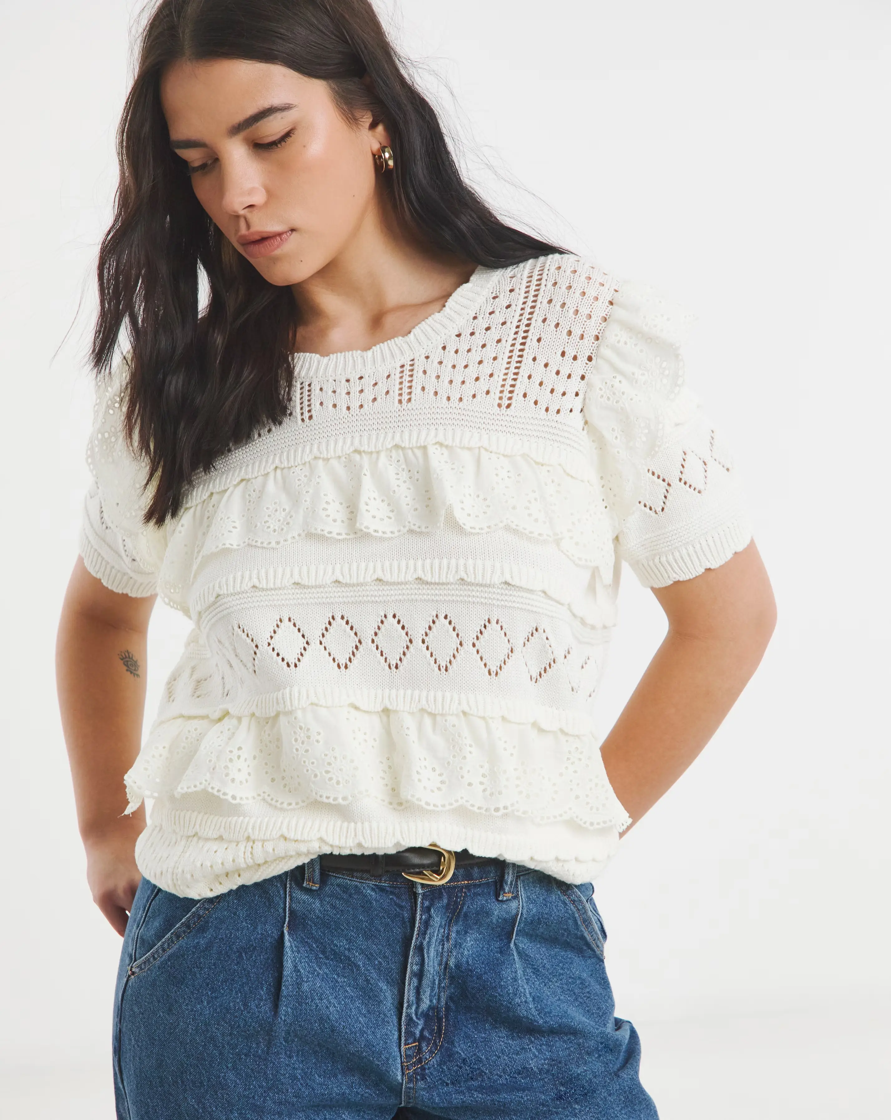 Ivory Pointelle Broderie Mix Knitted Top 1 98274-ivory-pointelle-broderie-mix-knitted-top-1.webp