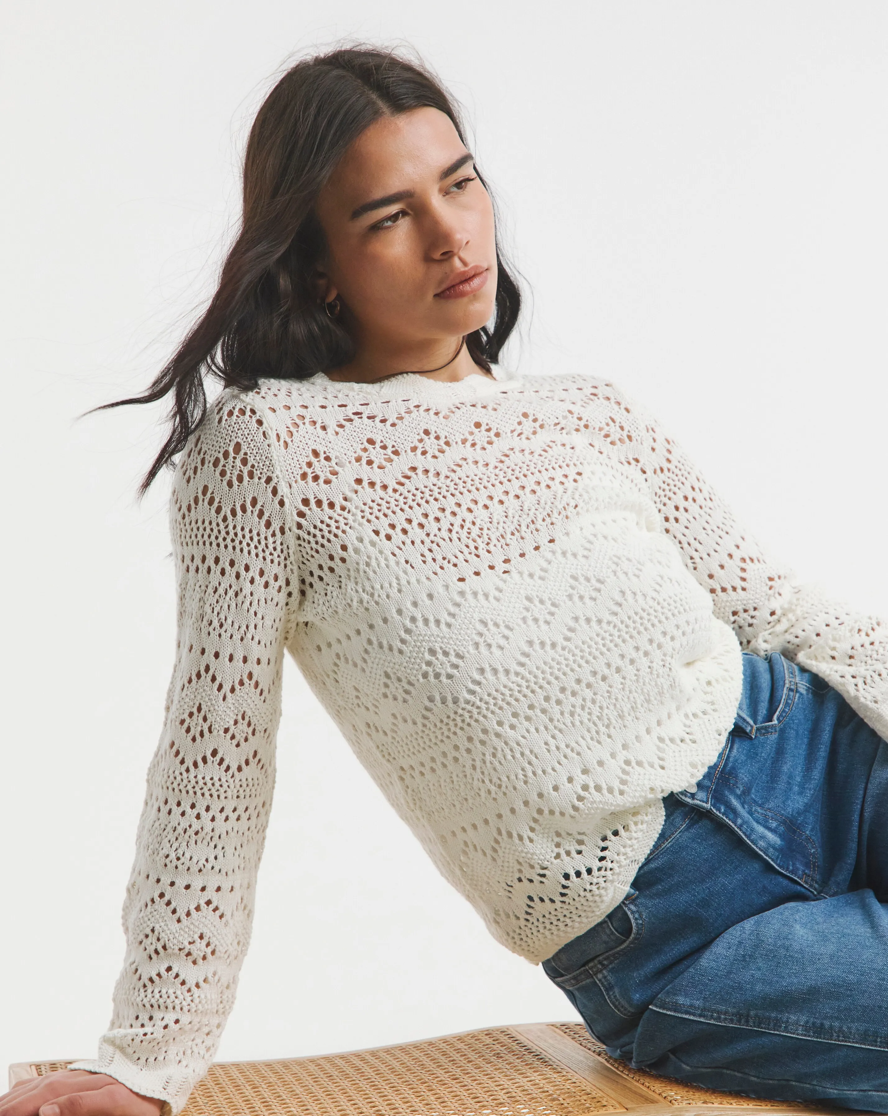 Ivory Crochet Look Jumper 1 98298-ivory-crochet-look-jumper-1.webp