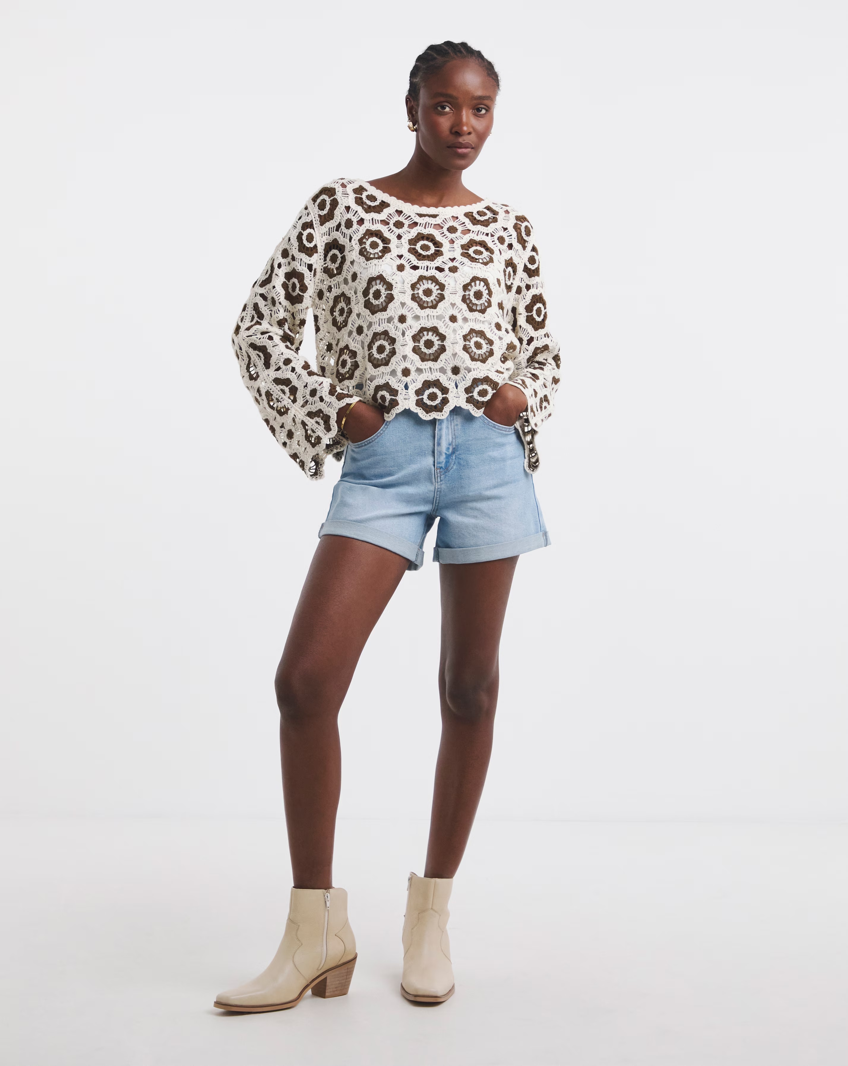 Simply Be Crochet Patchwork Jumper