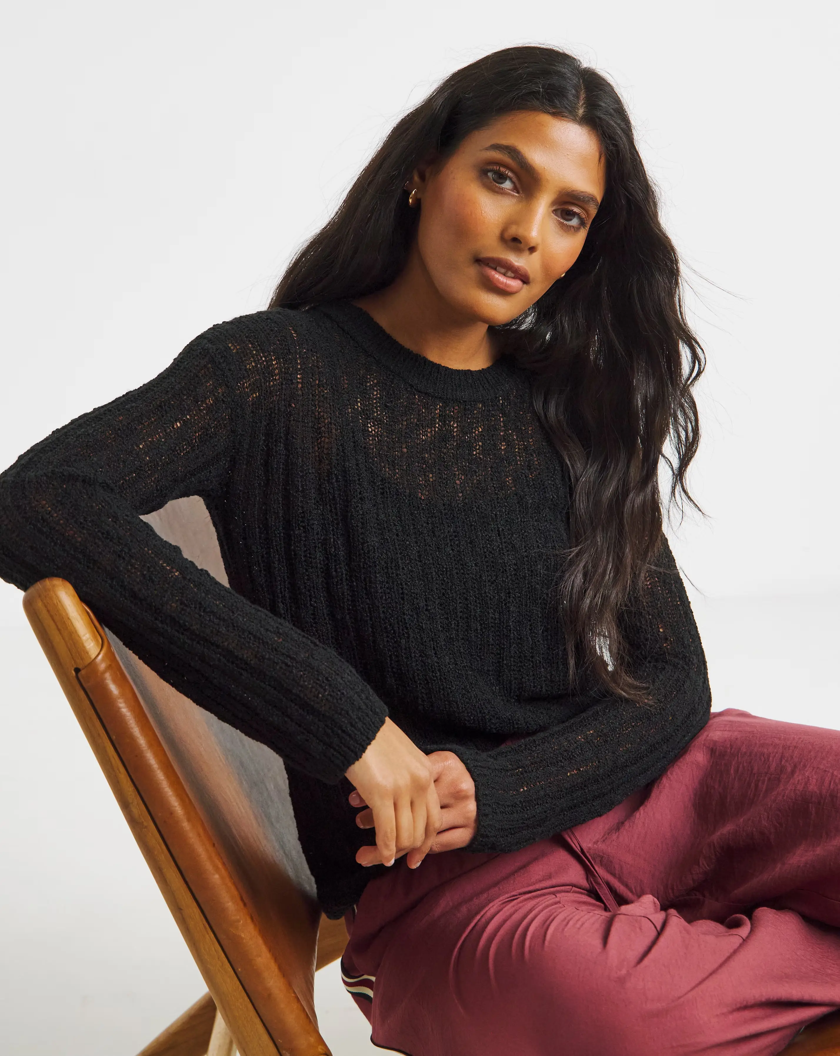 Simply Be Black Hole Knit Crew Neck Jumper 1 99132-simply-be-black-hole-knit-crew-neck-jumper-1.webp